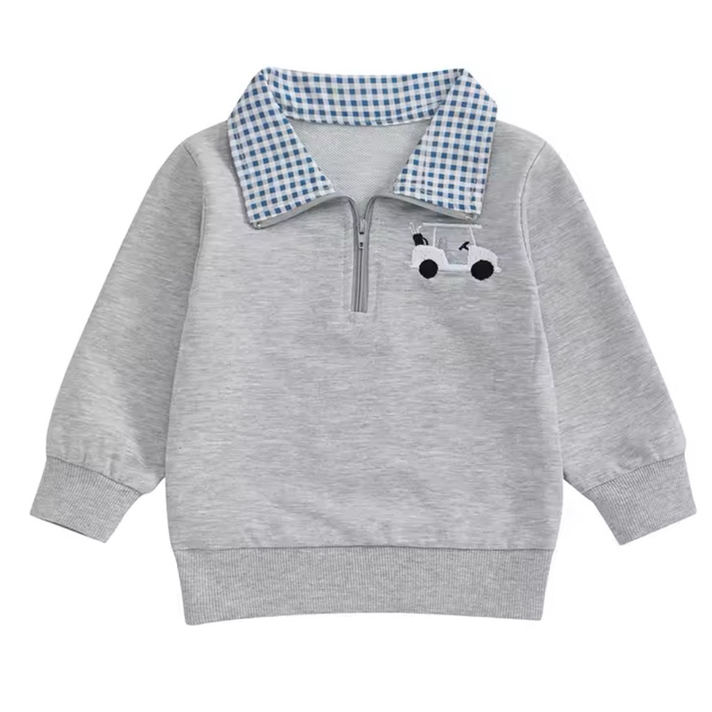 Boys Golf 3/4 Zip Pullover